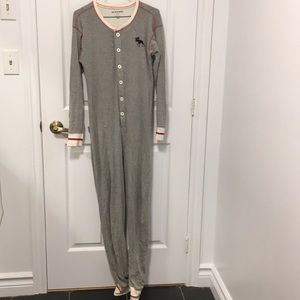 Grey moose onesie pj